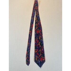 J Garcia Collection 7 Pine & Rock Silk Tie Vintage Abstract Men's Neckwear